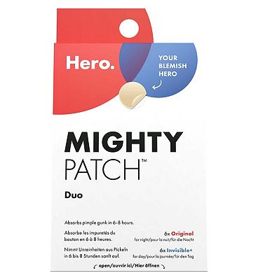 Hero Mighty Patch Duo Spot Patches, 6X Day & 6X Night Hydrocolloid Patches