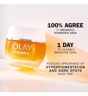 Olay Vitamin C Brighten & Glow 3in1 Moisturiser Face Fluid SPF50+ Hydrating Primer 50ml (5)