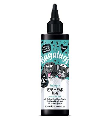 Click to view product details and reviews for Bugalugs Antiseptic Ear Eye Drop 200ml For Dogs Cats.