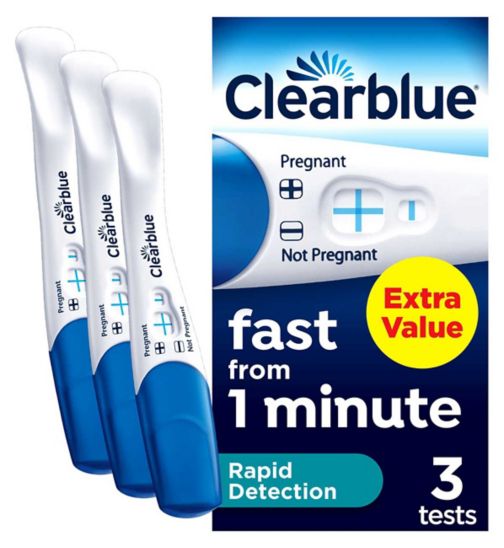 Clearblue Visual Rapid Detection Pregnancy Test - 3 tests