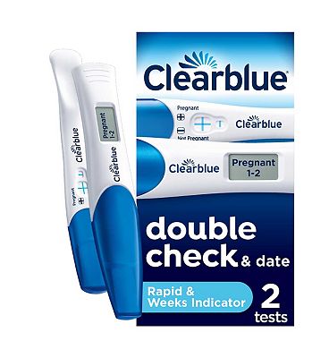 Clearblue Digital Pregnancy Test Combo Pack 2 Tests - Rapid Detection & Weeks Indicator