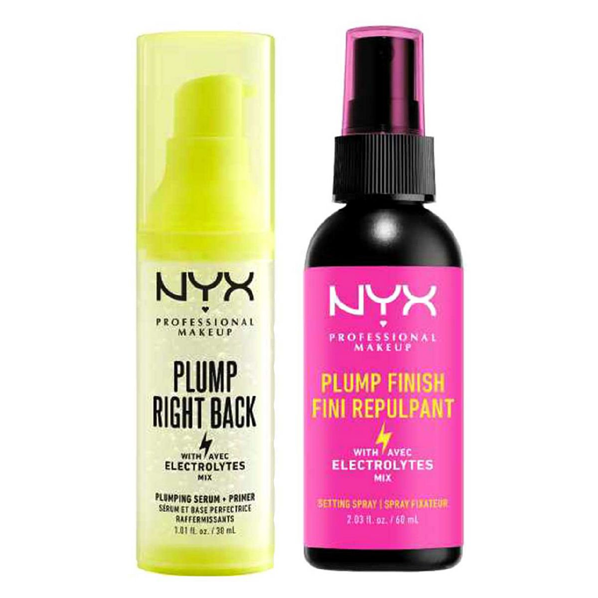 NYX Professional Makeup Plump Right Back Primer & Serum And Plumping Setting Spray
