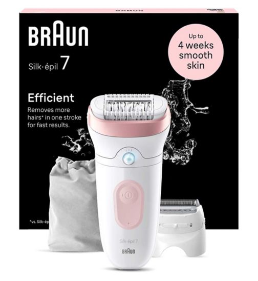 Braun Silk-épil 7, Epilator For Easy Hair Removal, Lasting Smooth Skin, 7-030