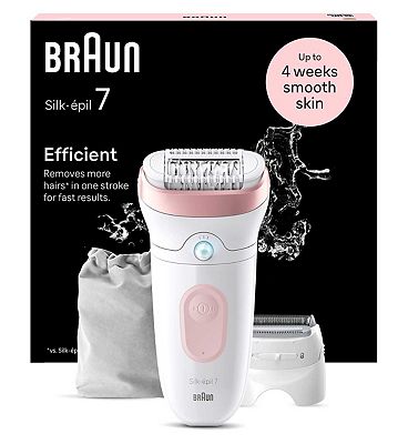 Braun Silk-pil 7, Epilator For Easy Hair Removal, Lasting Smooth Skin, 7-030