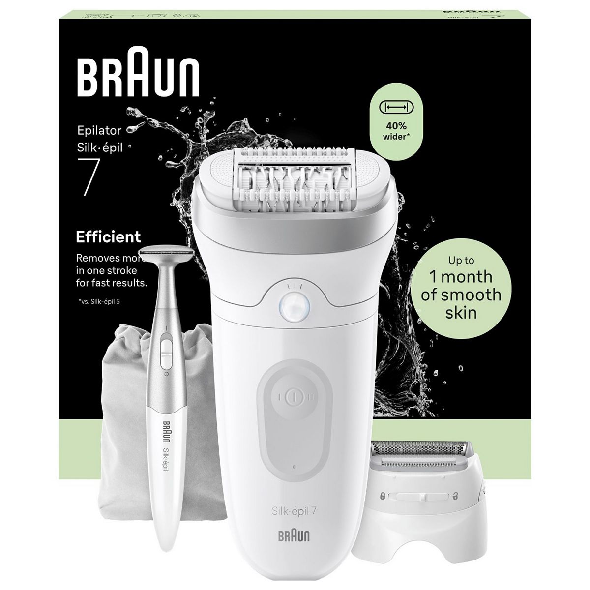 Braun Silk-Épil 7 Epilator For Easy Hair Removal Lasting Smooth Skin 7-241