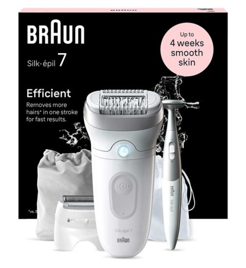 Braun Silk-épil 7, Epilator For Easy Hair Removal, Lasting Smooth Skin, 7-241