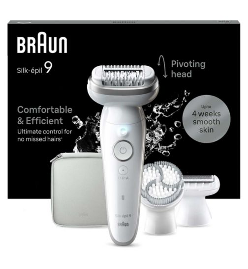 Braun Silk-épil 9, Epilator For Easy Hair Removal, Lasting Smooth Skin, 9-061