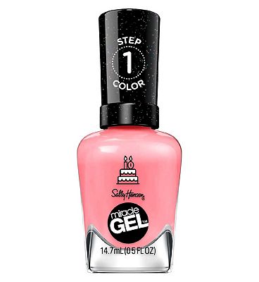 Sally Hansen Miracle Gel Nail Polish - Pink An Outfit - Vibrant Coral Pink Colour