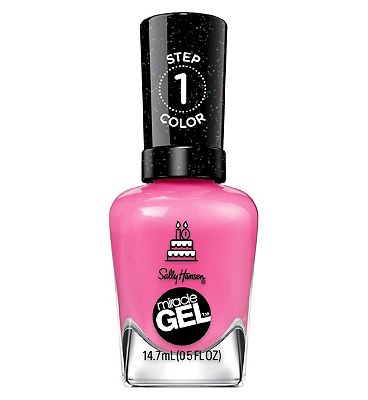 Sally Hansen Miracle Gel Nail Polish - Party Of Hue - Fuchsia Pink Colour