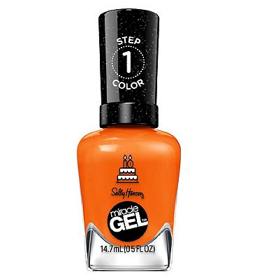Sally Hansen Miracle Gel Nail Polish - Gel-Ebrate - Bright Orange Nail Colour