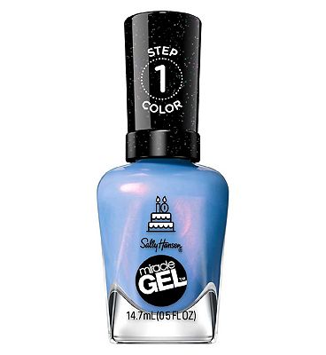 Sally Hansen Miracle Gel Nail Polish - It's Sherbert Day - Iridescent Sky Blue Nail Colour