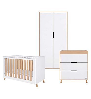 Tutti Fika Mini 3 Piece Room Set White/Light Oak