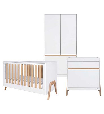 Tutti Bambini Fuori 3 Piece Room Set White/Light Oak