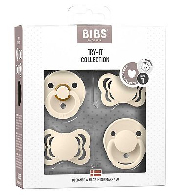 BIBS Try It Collection 4 Pack - Ivory One Size All Nipple Types