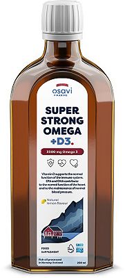 Osavi - Super Strong Omega + D3, 3500mg Omega 3 (Lemon) - 250 ml