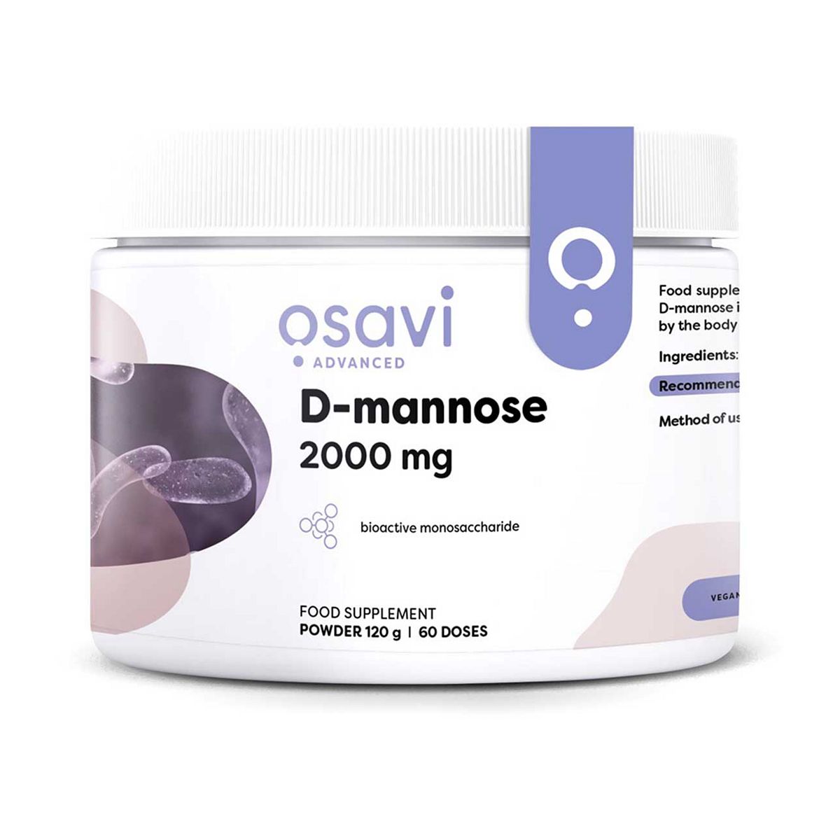 Osavi - D-Mannose Powder, 2000Mg 120G