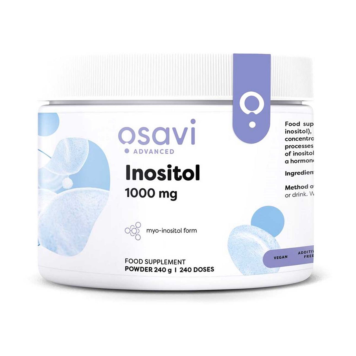 Osavi - Inositol Powder, 1000Mg 240g