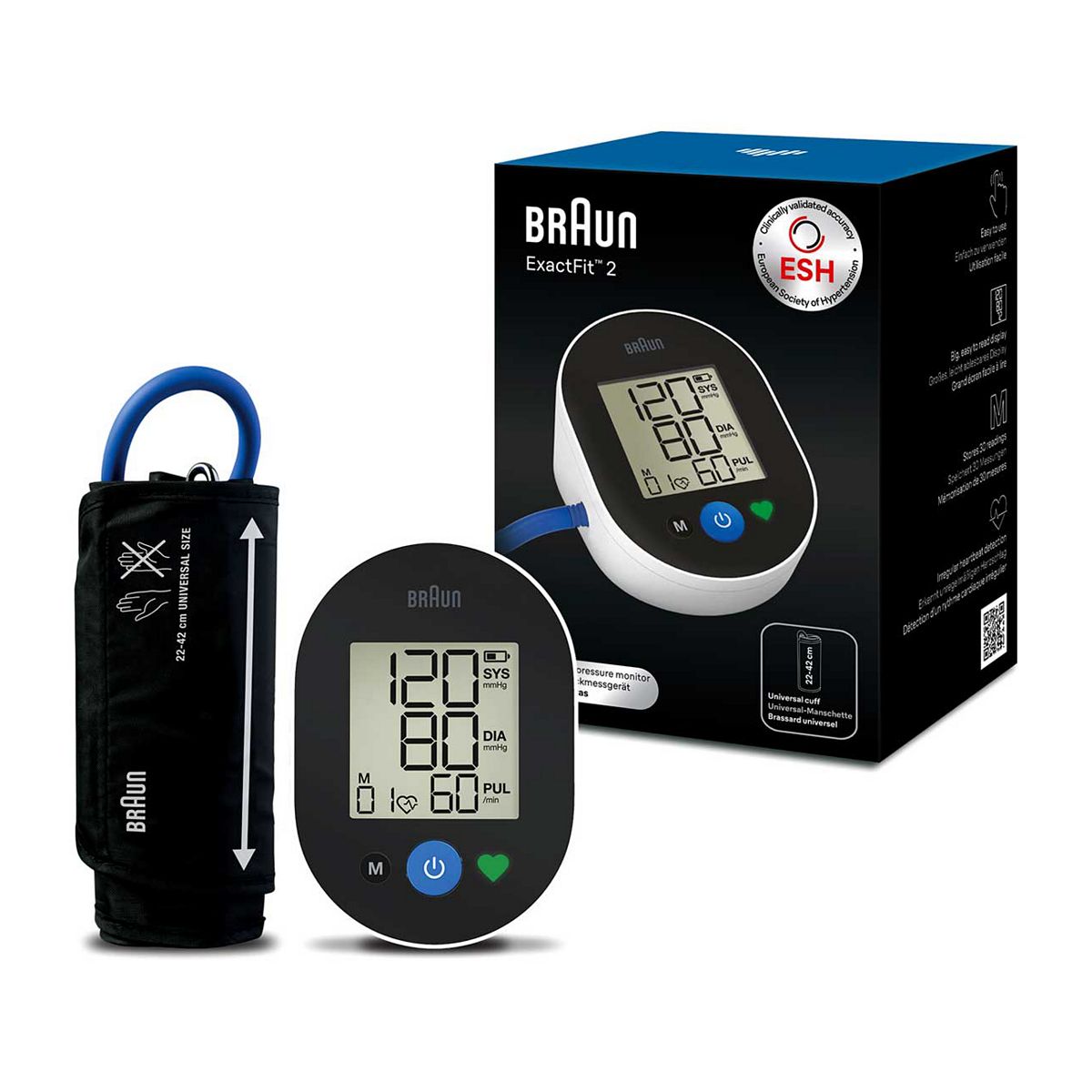 Braun Exactfit™ 2 Upper Arm Blood Pressure Monitor - Bua4050Eu