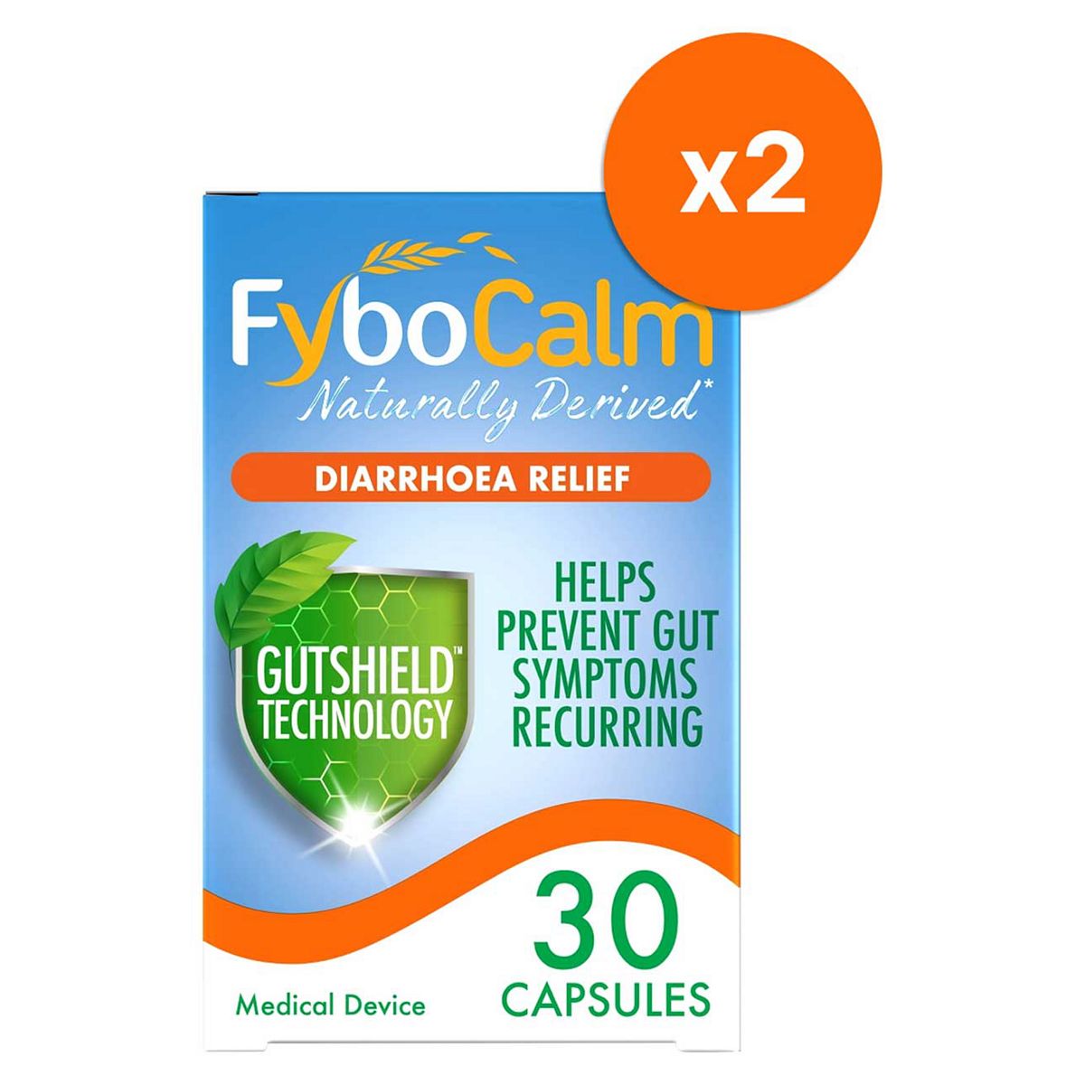 Fybocalm Diarrhoea Relief 60 Capsule Bundle