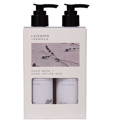 Boots Lavender & Vanilla Hand Wash & Hand Lotion Duo