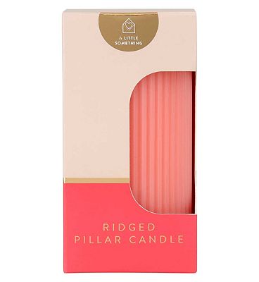 A Little Something Ridged Pillar Candle