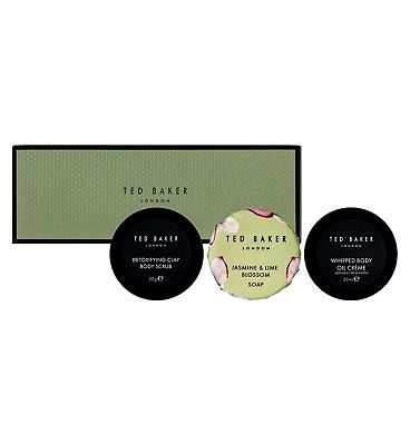 Ted Baker Soap, Scrub & Whipped Body Oil Creme Set