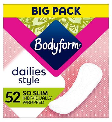 Bodyform Dailies So Slim Panty Liners 52 Pack