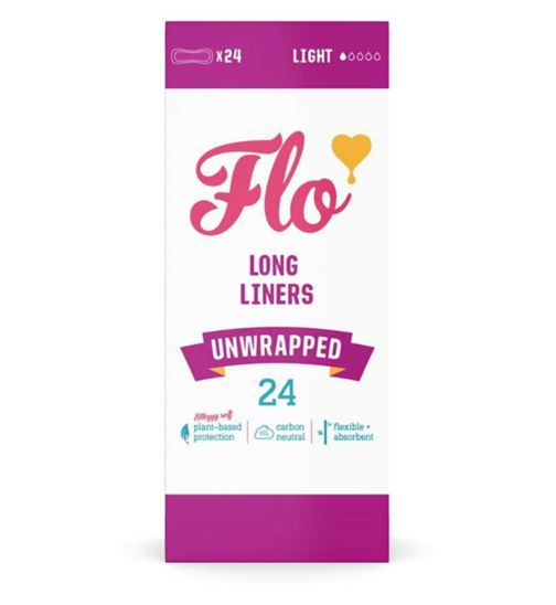 FLO Bamboo Liners Unwrapped Pack (24 Liners)