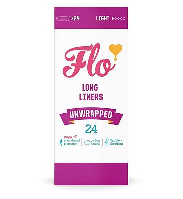 FLO Bamboo Liners Unwrapped Pack (24 Liners)