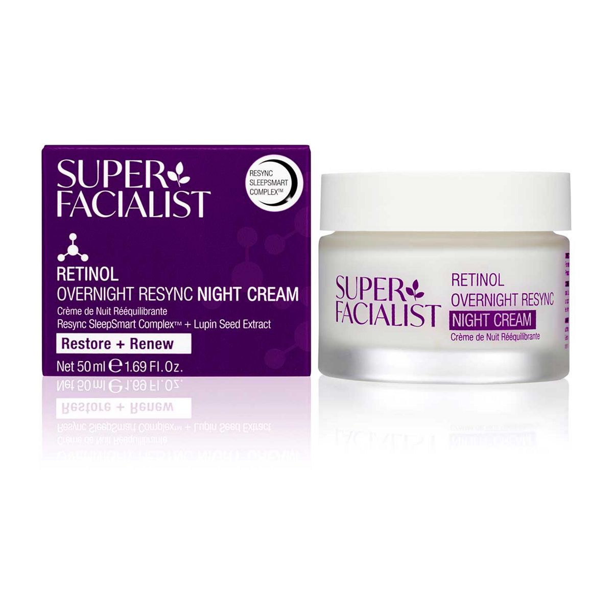 Super Facialist Retinol Sleepsmart Overnight Resync Night Cream