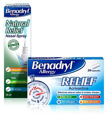 Click to view product details and reviews for Benadryl Allergy Relief 24 Capsules Benadryl Allergy Natural Relief Spray 15ml Bundle.