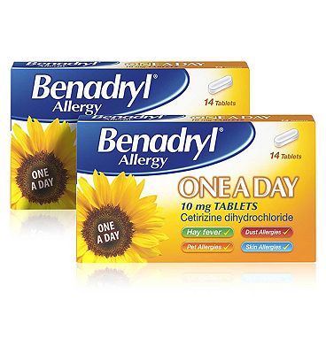Benadryl One a Day Relief - 14 Tablets - 4 Week Bundle (2 Packs)