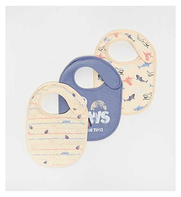 Jaws 3 Pack Bibs