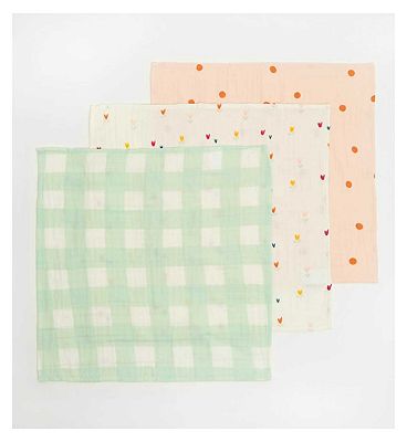 Maybe Baby 3 Pack Muslin Cloth