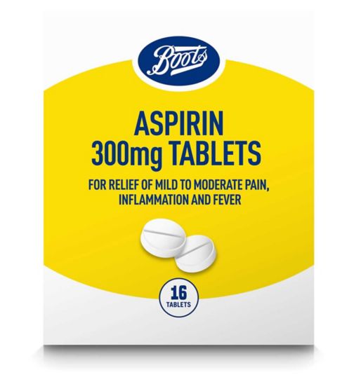 Boots Aspirin 300mg Tablets 16s
