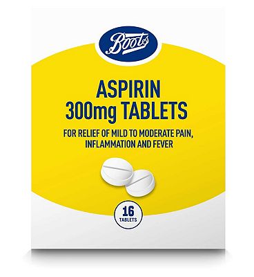 Click to view product details and reviews for Boots Aspirin 300mg Tablets 16s.