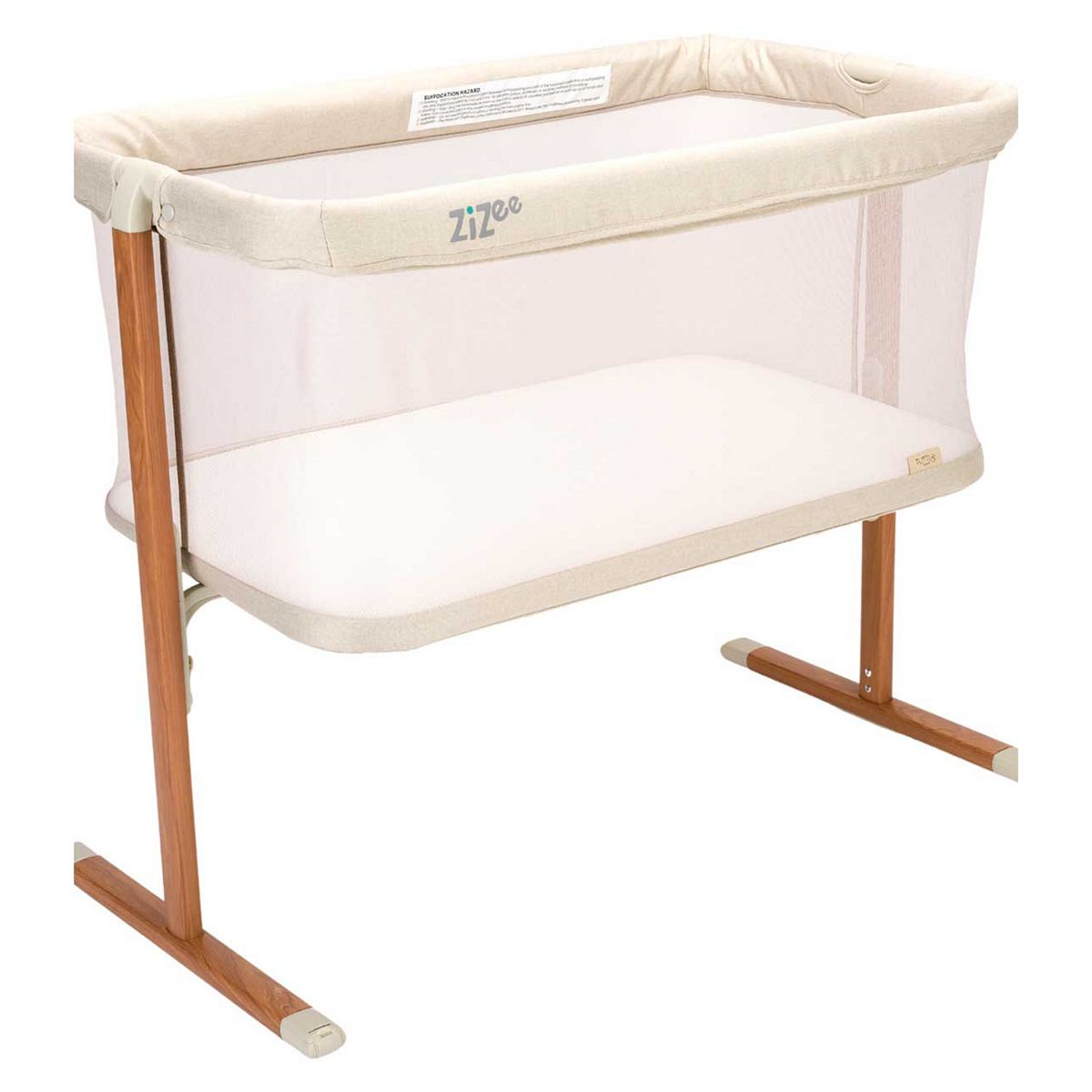 Tutti Bambini Zizee Essential Crib Scandinavian Walnut/Ecru