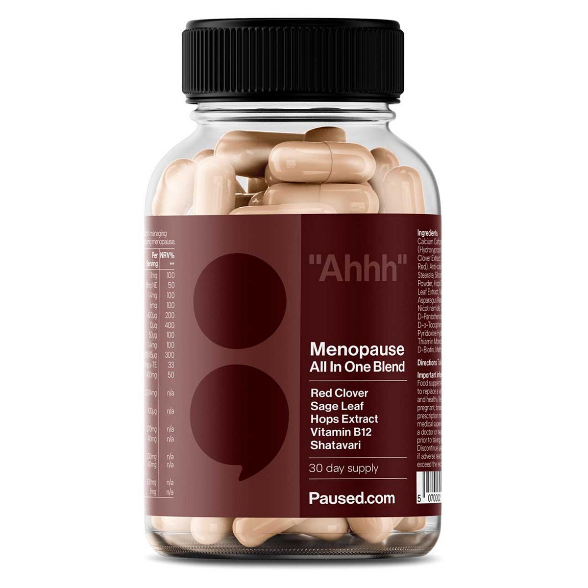 Paused .Com Menopause All-In-One Blend - 60 Capsules/30 Day Supply
