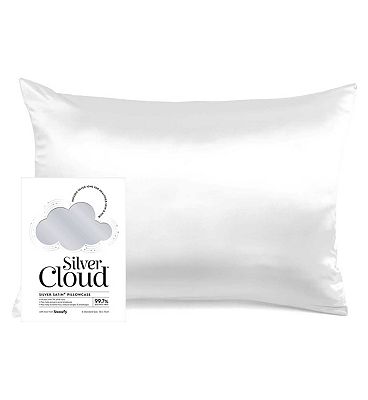 Silver Cloud Silver Satin Pillowcase Infused with Silver Ions