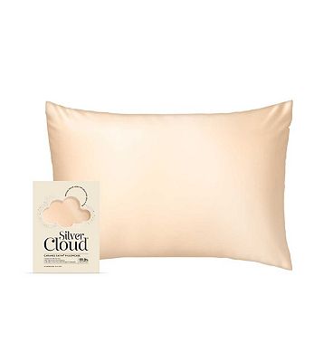Silver Cloud Caramel Satin Pillowcase Infused with Silver Ions