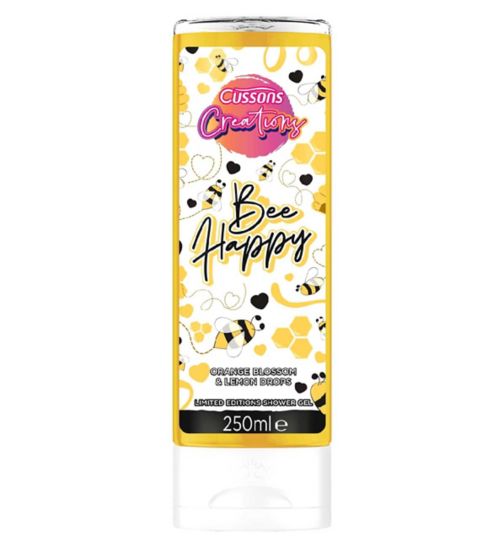 Cussons Creations Bee Happy Shower Gel Body Wash Orange Blossom & Lemon Drops 250ml