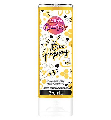 Cussons Creations Bee Happy Shower Gel Body Wash Orange Blossom & Lemon Drops 250ml
