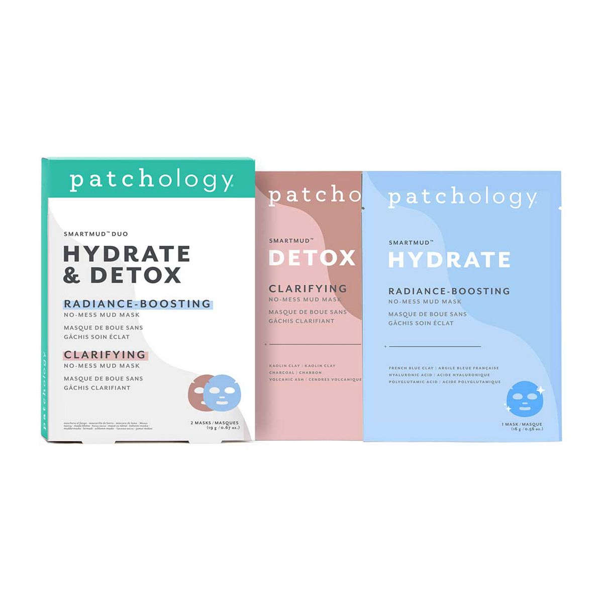 Patchology Smartmud™ Duo Hydrate & Detox - 2 Masks