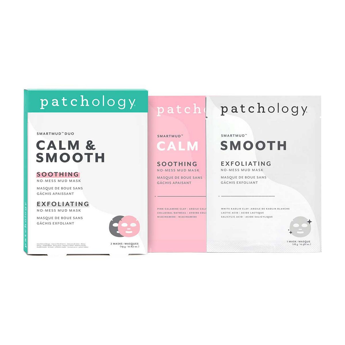 Patchology Smartmud™ Duo Calm & Smooth - 2 Masks