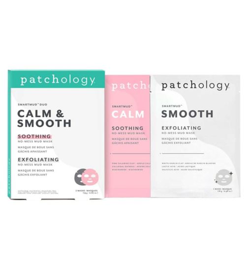 Patchology SmartMud™ Duo Calm & Smooth - 2 Masks