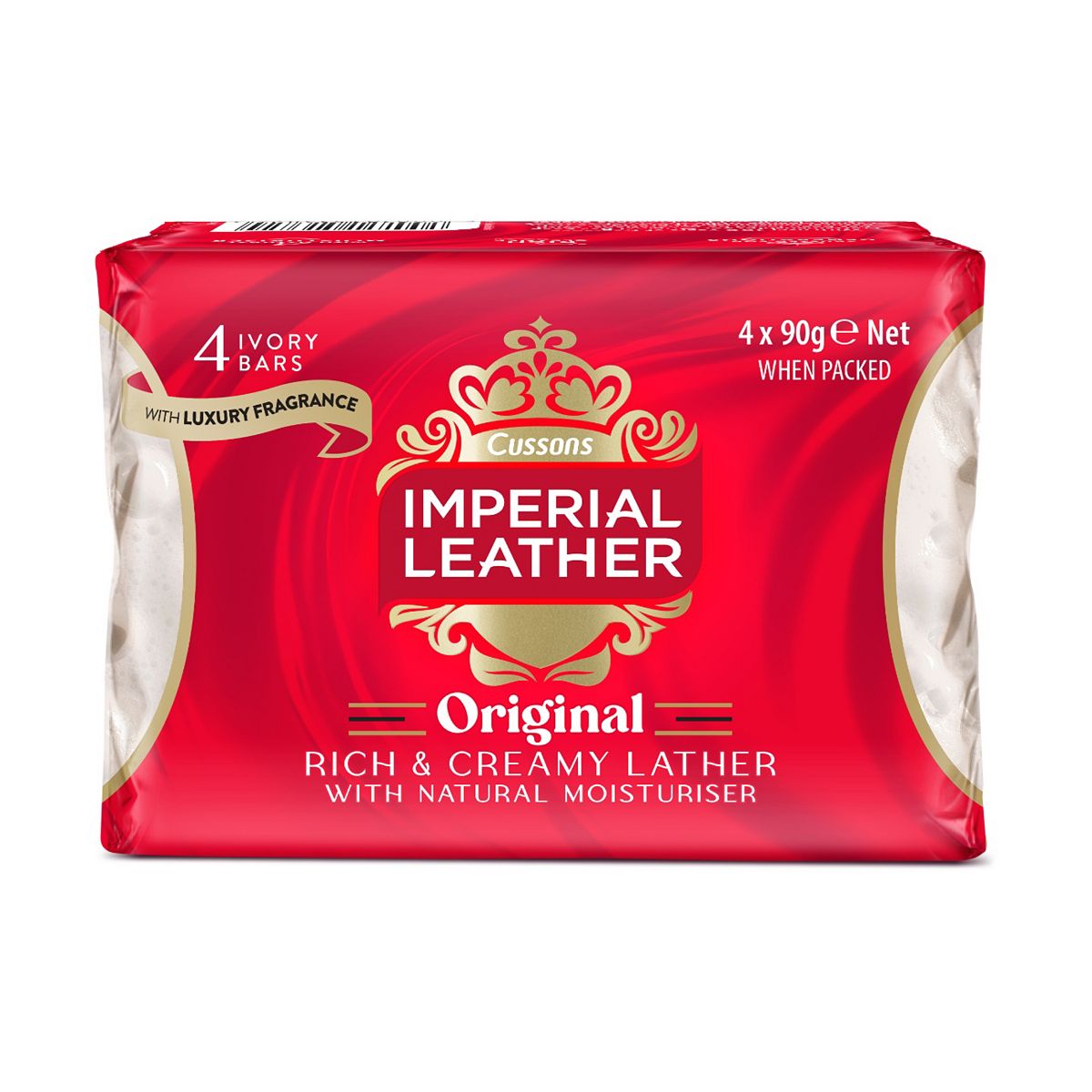 Imperial Leather Original Beauty Bar Soap Classic 4 X 90g