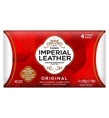 Imperial Leather Original Beauty Bar Soap Classic 4 x 90g