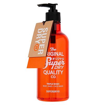 Superdry Triple Wash Body, Hair + Face Wash