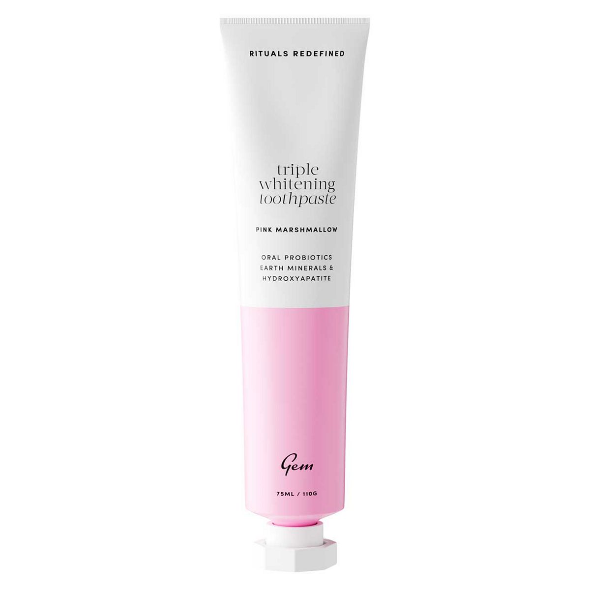 Gem Triple Whitening Toothpaste Pink Marshmallow 100G