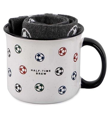 Threads by Totes Football Mug & Socks